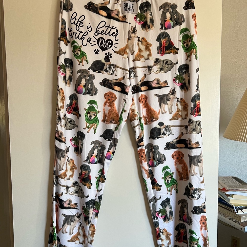 Draw sting pajama bottoms